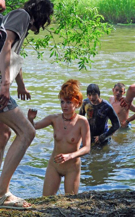 naked russian red head at a music festival porn photo eporner