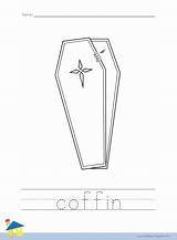 Coffin sketch template
