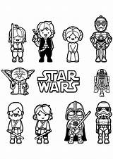 Wars Coloring Star Kids Pages Color Funny Children Book Printable Sheets Lego Sheet Cartoon Rey Justcolor sketch template