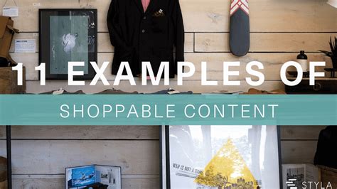 brilliant examples  shoppable content