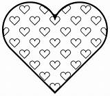 Hearts Coloring Pages Heart Easy Printable sketch template