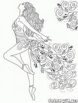Colorkid Dances Ballerina sketch template