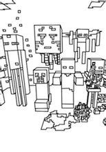 concept minecraft mobs colouring pages