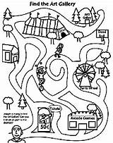 Mazes Maze Crayola sketch template