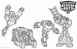 Rescue Bots Coloring Pages Transformers Characters Printable Kids Color sketch template