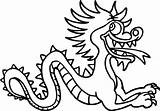 Coloring Dragon Chinese Face Pages Silly Netart Kids sketch template