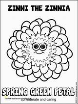 Daisy Scout Coloring Girl Pages Petal Caring Green Scouts Considerate Petals Spring Zinni Makingfriends Conflict Resolution Zinnia Print Printable Printables sketch template