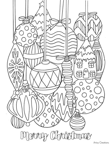 printable christmas colouring pages  organised housewife
