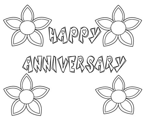 happy anniversary coloring pages print mom coloring pages leaf