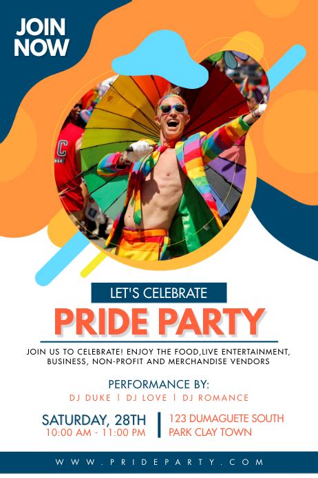 copy of gay pride celebration party poster postermywall