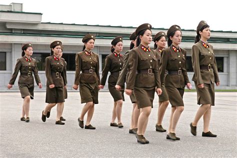 Women Soldiers Of North Korea In Early 2015 The