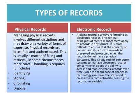 records manangement system electronic records management