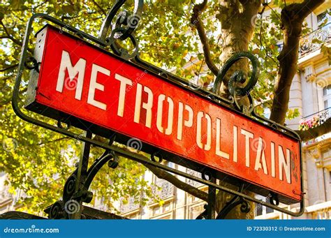 metro sign editorial photography image  sign french