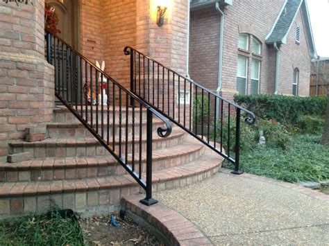 handrail installation iron handrail metal handrail stairway railing