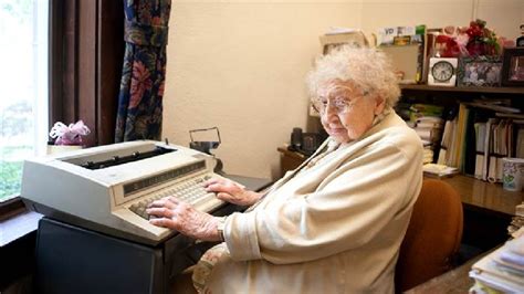 i don t feel like retiring 99 year old secretary celebrates her 80th