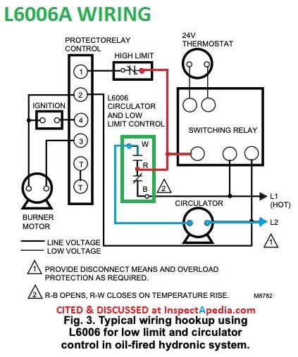 resideo honeywell la aquastat installation wiring adjustment instructions