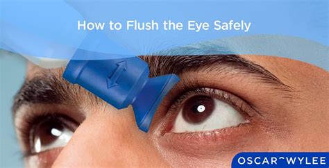 flush  eye safely