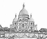 Paris Coloring Pages Sacre Coeur Adults Drawing Monuments Basilica Printable Coloriage Stress Anti Color Sheets Sacred Transformed Heart Into Beautiful sketch template