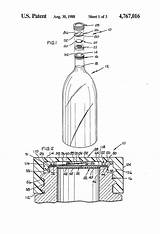 Patents Liquor Bottle sketch template