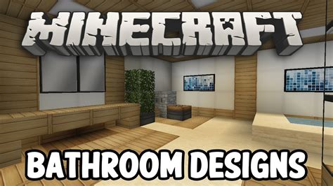 minecraft interior design bathroom edition youtube