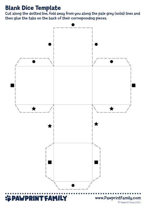 printable paper dice