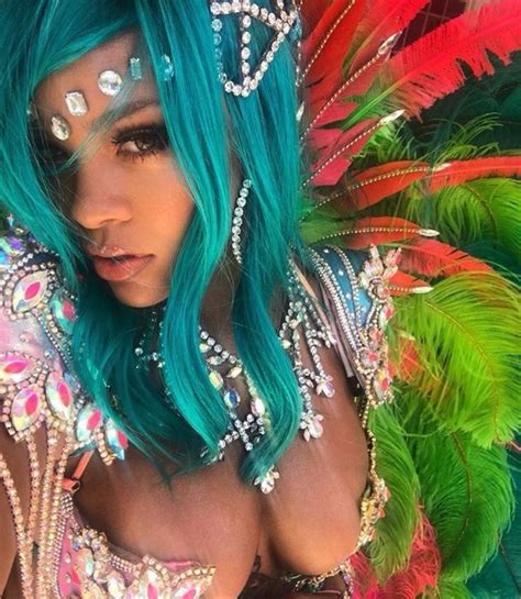 rihanna stuns at crop over 2017 with sexy costume see