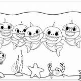 Pinkfong Mitraland Sharks Fancy sketch template