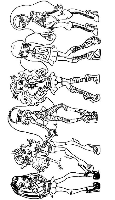 kids  funcom coloring page monster high monster high girls