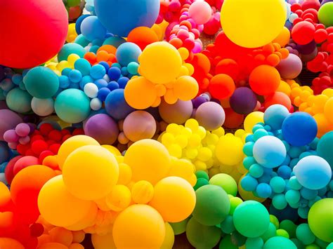 colorful balloons  cheering  cities