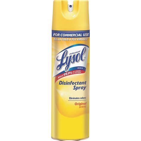 professional lysol original disinfectant spray aerosol  fl oz