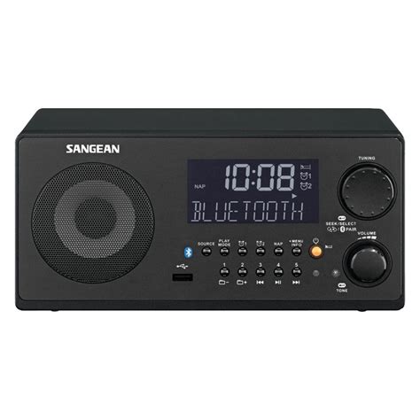 sangean wrbk fm rbds  usb bluetooth digital tabletop radio  remote