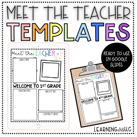 meet  teacher  template meet  teacher template editable