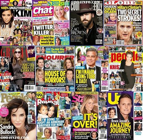 tabloid magazines bundle march   true