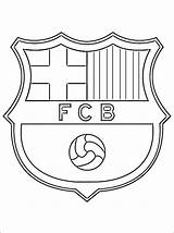 Soccer Barcelona Logo Fc Coloring Pages Printable Football Club Birthday Party Messi Cake Del Real Madrid Colouring Kids Cakes Foot sketch template