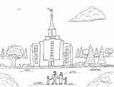 Temple Coloring Pages Joseph Smith Robin Great Sealed God Being Family After sketch template