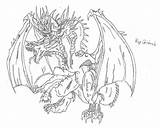 King Ghidorah Pages Coloring Drawing Godzilla Biollante Gigan Sketch Template Getdrawings Printable Deviantart sketch template