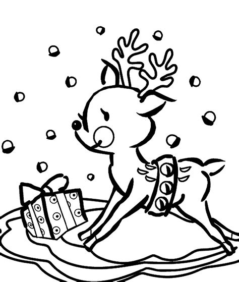 cute reindeer coloring pages