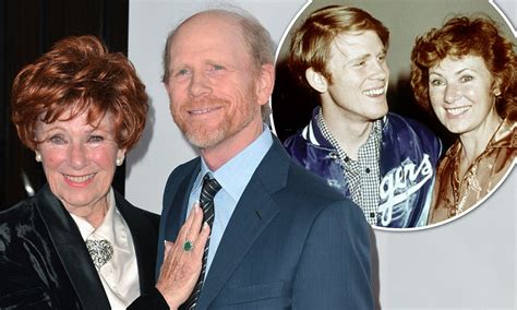 ron howard and his on screen mother marion ross look delighted to be reunited but she s the