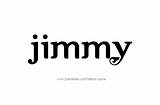 Jimmy Name Tattoo Designs sketch template