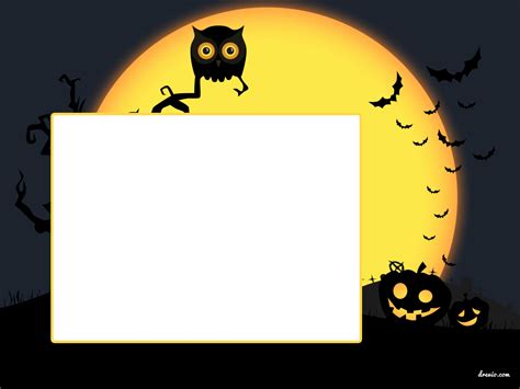 printable halloween invitation template  scary  fun