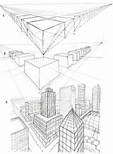 Drawing Perspective City Point Cityscape Cube York Top Line Size Simple Building State Empire Easy Drawings Getdrawings Skyline Perspectiva Cell sketch template
