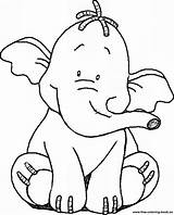 Pooh Coloring Pages Winnie Disney Heffalump Drawing Book Printable Kids Colouring Color Elephant Cute Drawings Cartoon Dibujo Books Popular Sketchite sketch template
