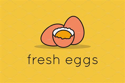 eggs logo linear eggs  egg food illustrations creative market