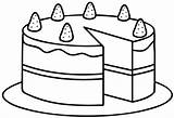 Tartas Tarta Pasteles Colorir Grandes Desenhos Tart sketch template