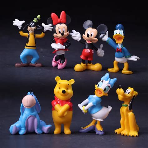 disney kid toys pcsset mickey mouse anime figure plastic toys pvc mini action figures set kids