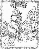 Coloring Pages Sparky Fire Dog Awana Zhuzhu Pet Template Popular Coloringhome sketch template