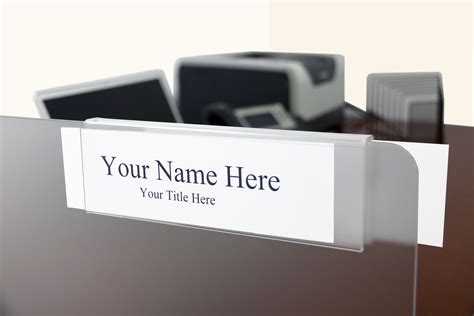 bordered cubicle nameplate holder plastic products mfg plastic