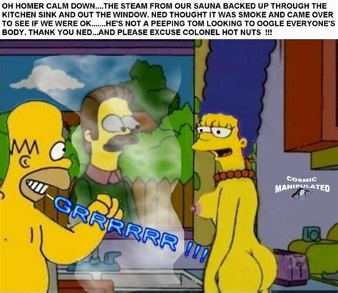 pic222119 cosmic homer simpson marge simpson ned flanders the simpsons simpsons porn