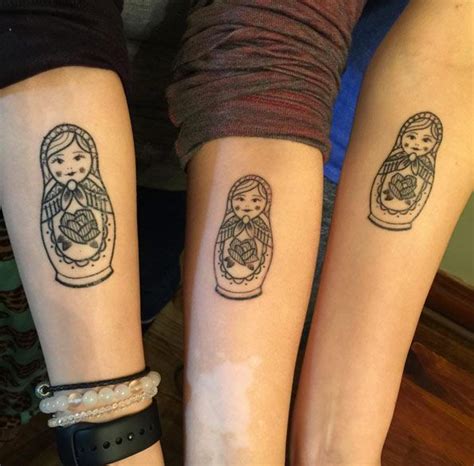 russian nesting doll sister tattoos more cute sister tattoos sister