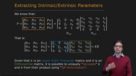intrinsic  extrinsic matrices camera calibration youtube